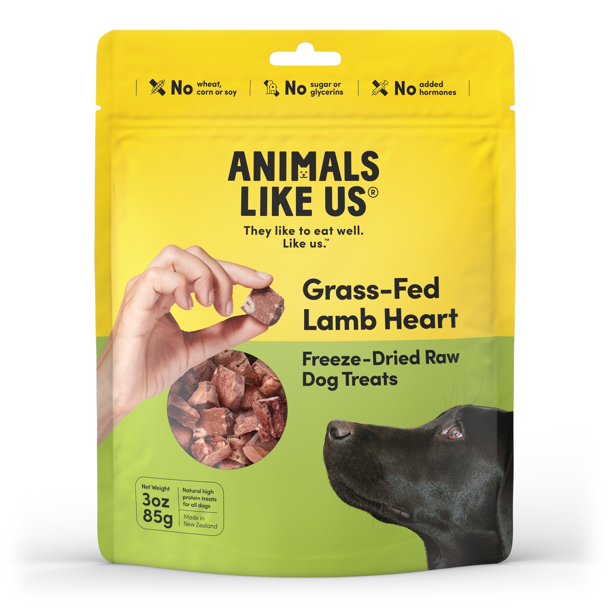 Freeze Dried Raw Dog Treats Grass Fed Lamb Heart The Good Pet Home