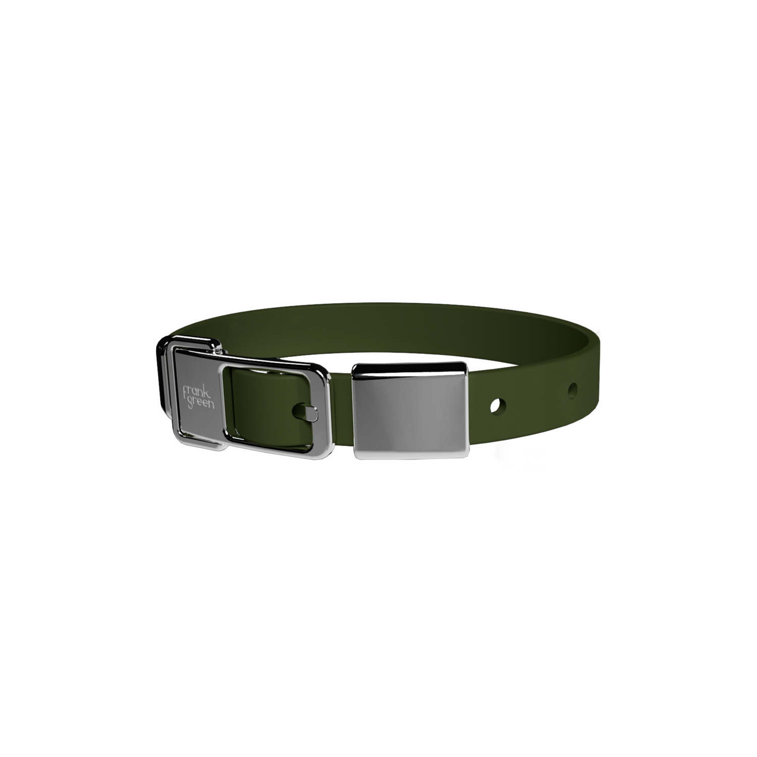 Frank Green Khaki Dog Collar