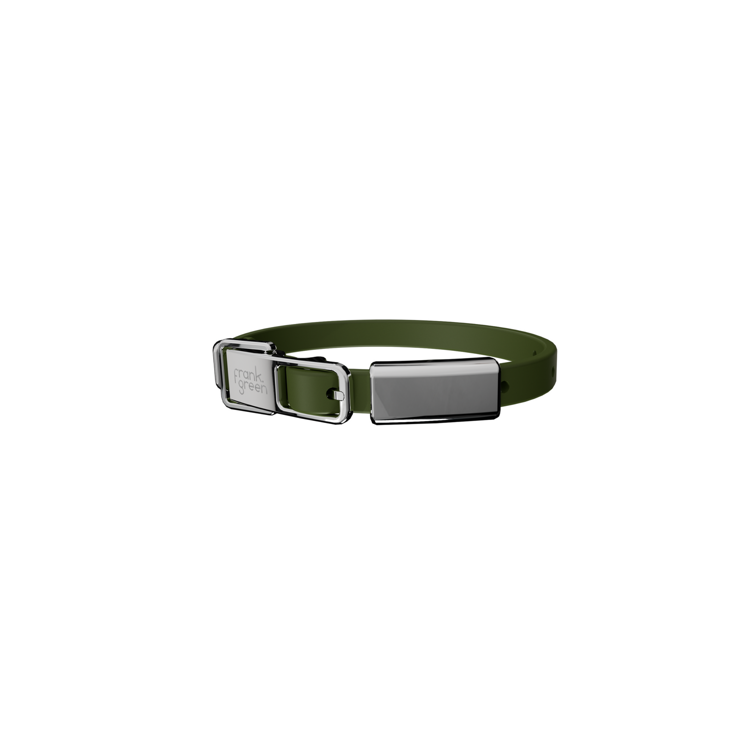 Frank Green Khaki Dog Collar