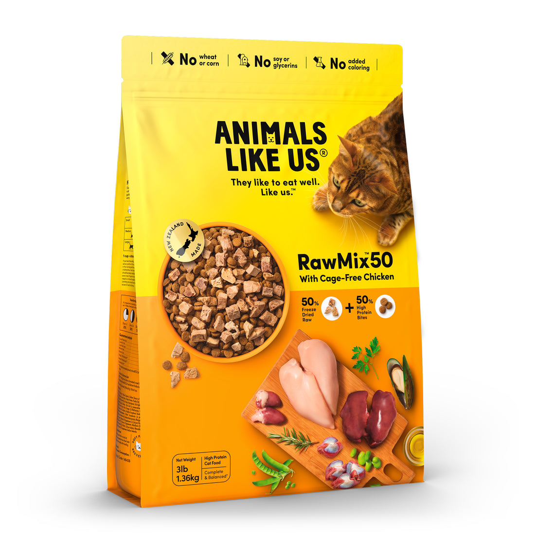 Animals Like Us Raw Mix50 - Cage-Free Chicken Cat Food