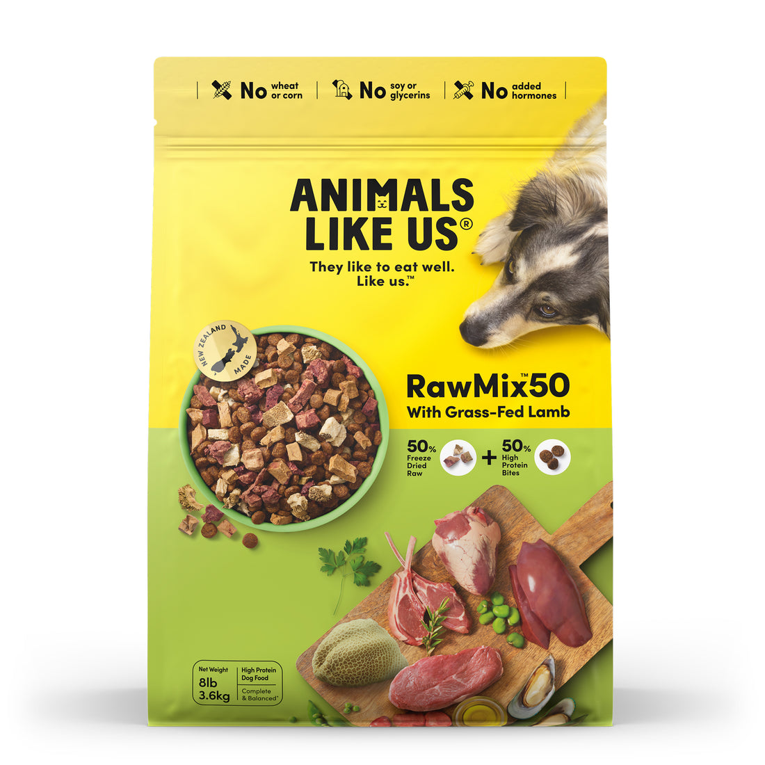 Animals Like Us Raw Mix 50 Lamb Dog Food
