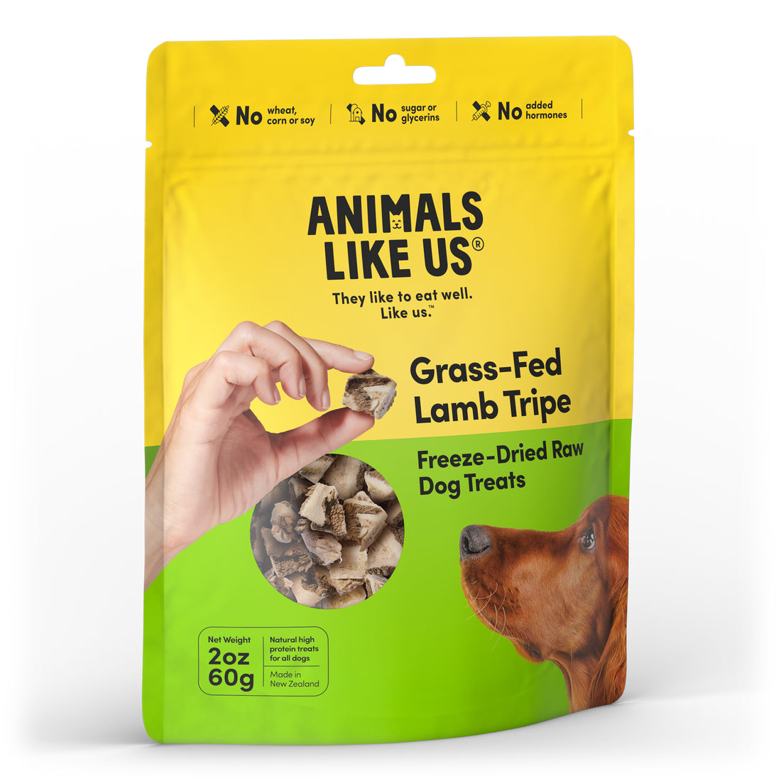 Animals Like Us Grass-Fed Lamb Tripe Freeze-Dried Raw Dog Treats