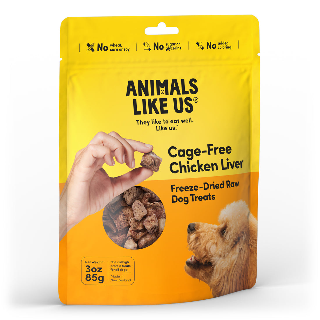 Animals Like Us - Cage-Free Chicken Liver Freeze-Dried Raw Dog Treats